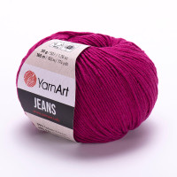 Пряжа YarnArt Jeans (ЯрнАрт Джинс) 91 фуксія