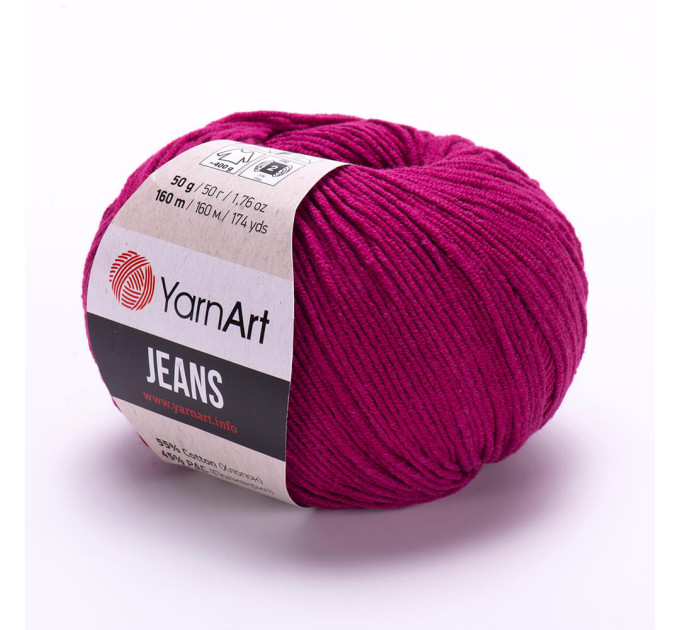 Пряжа YarnArt Jeans (ЯрнАрт Джинс) 91 фуксія