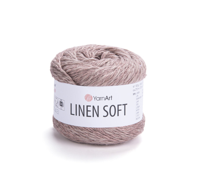 Пряжа YarnArt Linen Soft | ЯрнАрт Лінен Софт 7308 моко