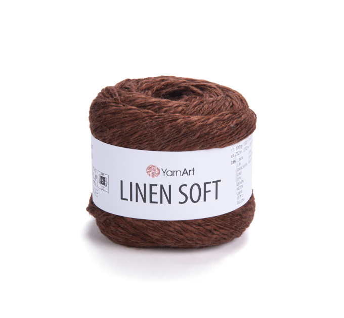Пряжа YarnArt Linen Soft | ЯрнАрт Лінен Софт 7309 бордовий