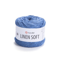 Пряжа YarnArt Linen Soft | ЯрнАрт Лінен Софт 7318 блакитний