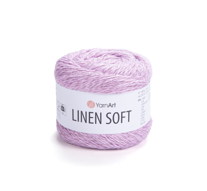 Пряжа YarnArt Linen Soft | ЯрнАрт Лінен Софт 7321 світло-рожевий