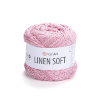 Пряжа YarnArt Linen Soft | ЯрнАрт Лінен Софт 7322 рожевий