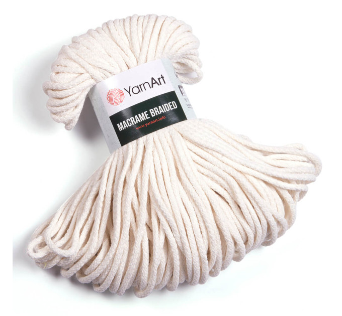 Пряжа YarnArt Macrame Braided / ЯрнАрт Макраме Брейдед 752 молоко