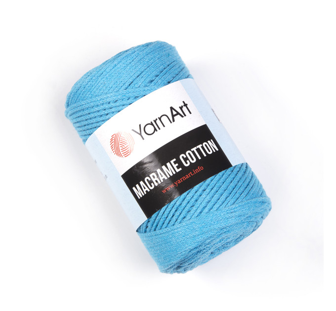 Пряжа YarnArt Macrame Cotton / ЯрнАрт Макраме Коттон 763 бірюза
