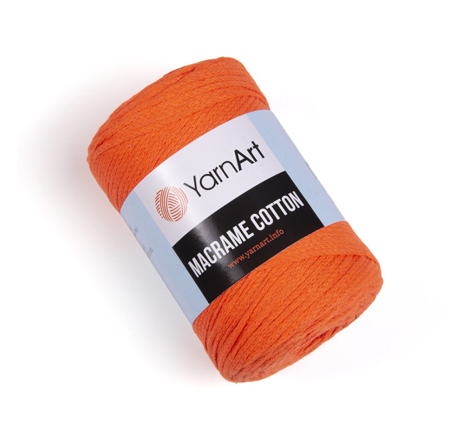 Пряжа YarnArt Macrame Cotton / ЯрнАрт Макраме Коттон 800 оранж