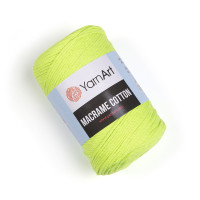 Пряжа YarnArt Macrame Cotton / ЯрнАрт Макраме Коттон 801 салат неон