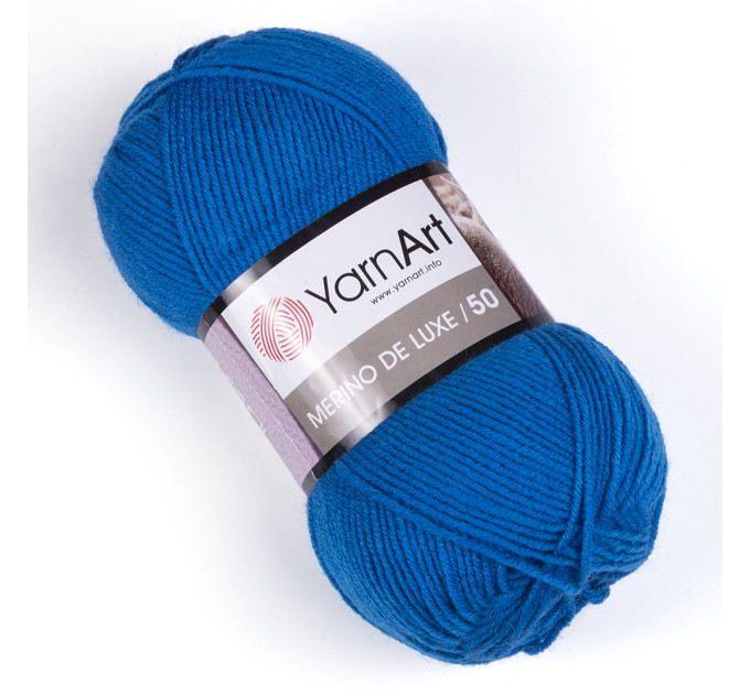 Пряжа YarnArt Merino De Luxe | ЯрнАрт Меріно Де Люкс 3040 синій