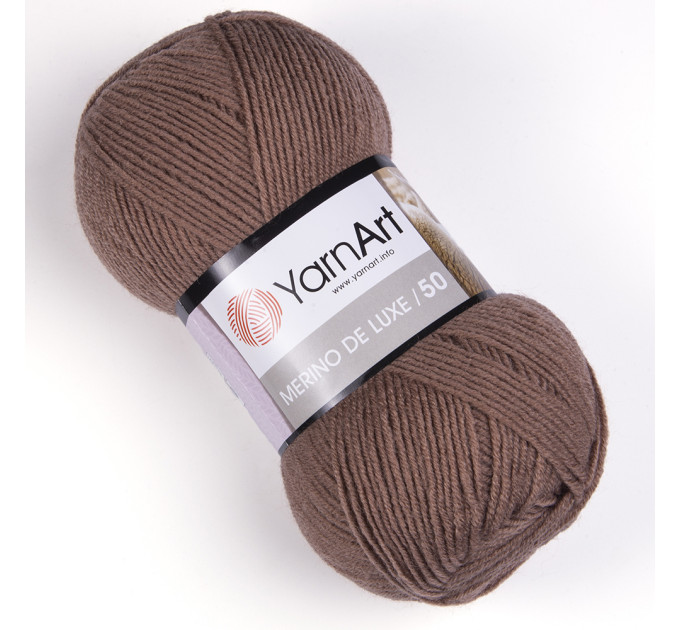 Пряжа YarnArt Merino De Luxe | ЯрнАрт Меріно Де Люкс 514 мокко