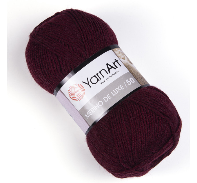 Пряжа YarnArt Merino De Luxe | ЯрнАрт Меріно Де Люкс 577 вишня