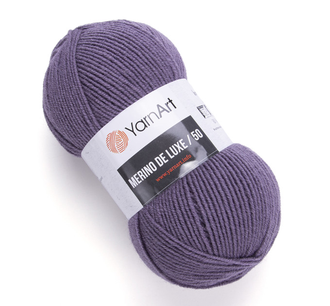 Пряжа YarnArt Merino De Luxe | ЯрнАрт Меріно Де Люкс 852 сірий