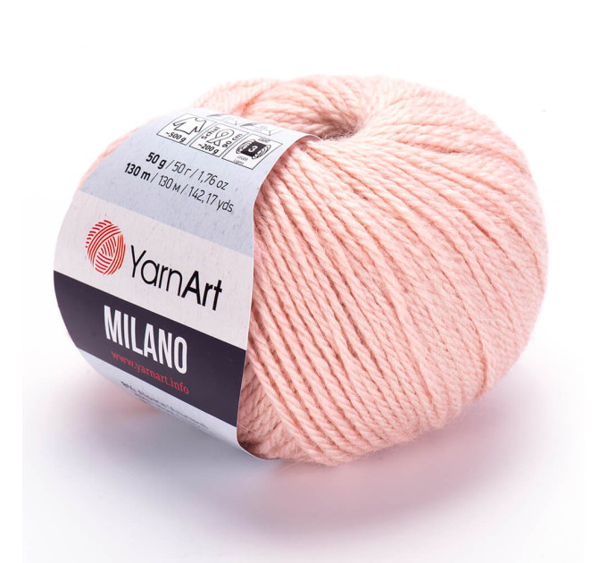 Пряжа YarnArt Milano | ЯрнАрт Мілано 853 ніжно-рожевий