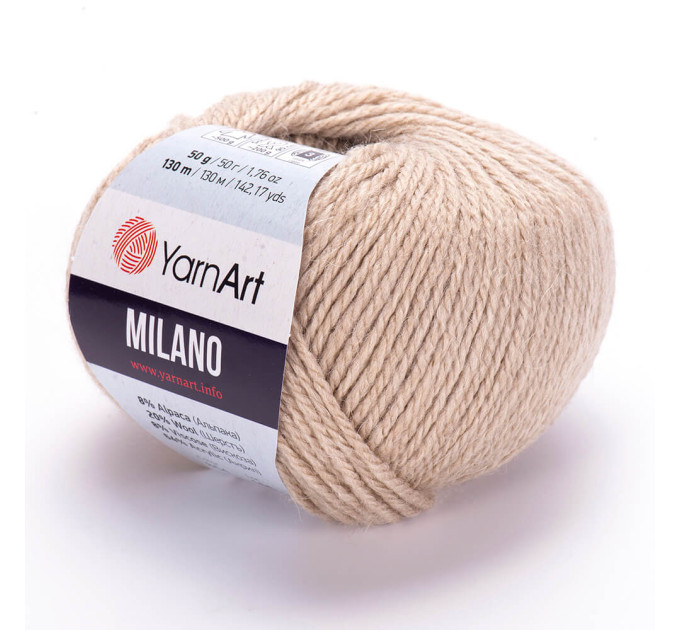 Пряжа YarnArt Milano | ЯрнАрт Мілано 854 світлий беж