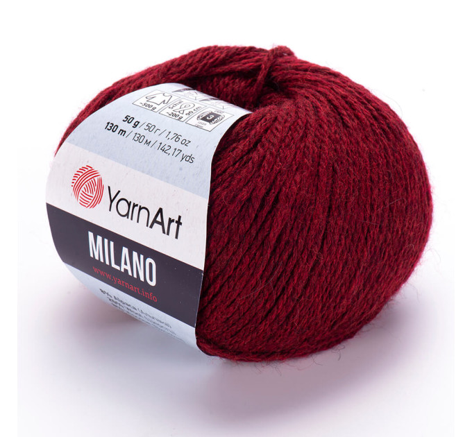 Пряжа YarnArt Milano | ЯрнАрт Мілано 856 бордо