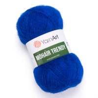 Пряжа YarnArt Mohair Trendy | ЯрнАрт Мохер Тренді 128 синій електрик