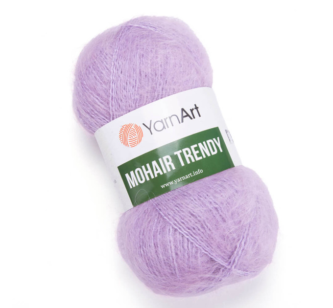 Пряжа YarnArt Mohair Trendy | ЯрнАрт Мохер Тренді 138 бузковий