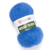 Пряжа YarnArt Mohair Trendy | ЯрнАрт Мохер Тренді 140 темно блакитний