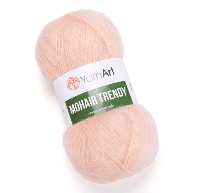Пряжа YarnArt Mohair Trendy | ЯрнАрт Мохер Тренді 145 ніжний рожевий