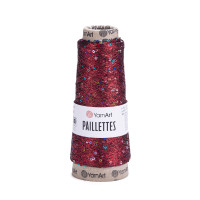 Пряжа YarnArt Paillettes / ЯрнАрт Паєтки 8006 червоний