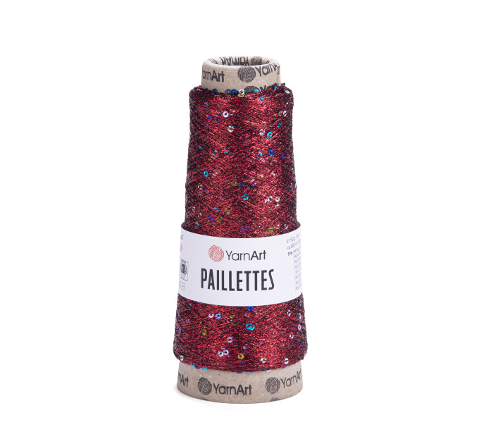 Пряжа YarnArt Paillettes / ЯрнАрт Паєтки 8006 червоний