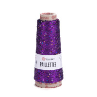 Пряжа YarnArt Paillettes / ЯрнАрт Паєтки 8009 фіолетовий