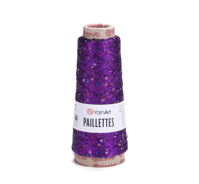 Пряжа YarnArt Paillettes / ЯрнАрт Паєтки 8009 фіолетовий