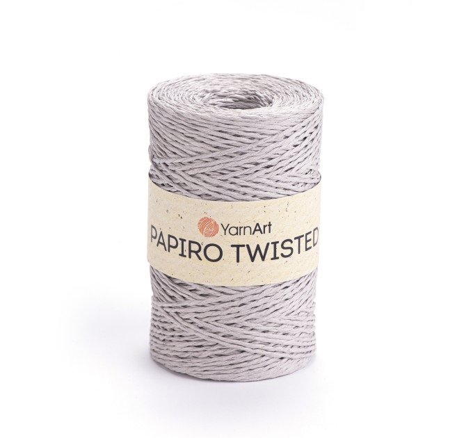 Пряжа YarnArt Papiro Twisted | ЯрнАрт Папіро Твістед 1301 світло сірий
