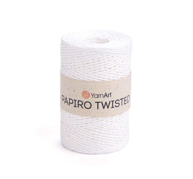 Пряжа YarnArt Papiro Twisted | ЯрнАрт Папіро Твістед 1311 білий