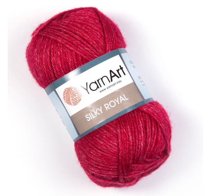 Пряжа YarnArt Silky Royal | ЯрнАрт Сілкі Роял 433 червоний
