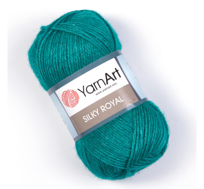 Пряжа YarnArt Silky Royal | ЯрнАрт Сілкі Роял 439 смарагд