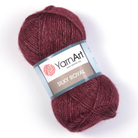 Пряжа YarnArt Silky Royal | ЯрнАрт Сілкі Роял 444 винний