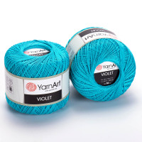 Пряжа YarnArt Violet | ЯрнАрт Віолет 0008 бірюза