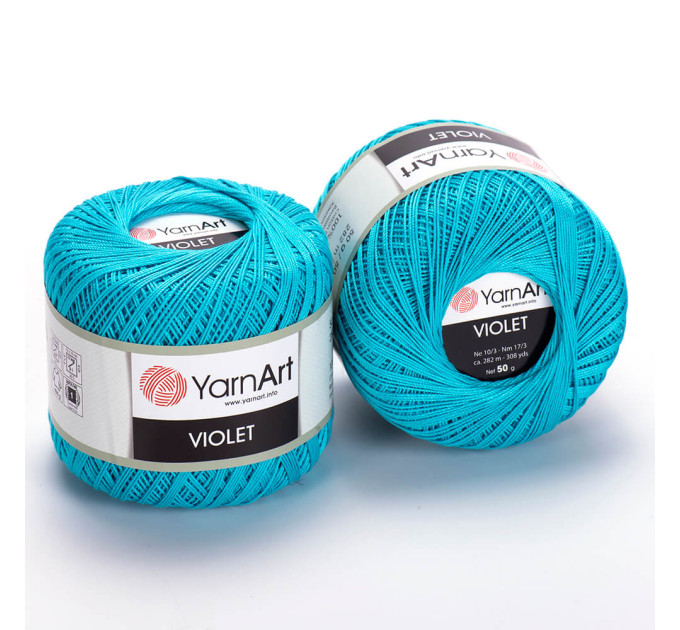 Пряжа YarnArt Violet | ЯрнАрт Віолет 0008 бірюза