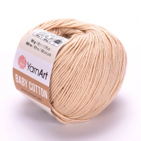 Пряжа YarnArt Baby Cotton | ЯрнАрт Бебі Коттон 404 золотистий беж
