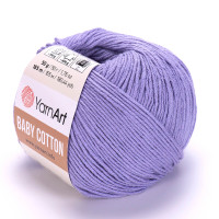 Пряжа YarnArt Baby Cotton | ЯрнАрт Бебі Коттон 418 сухий бузок