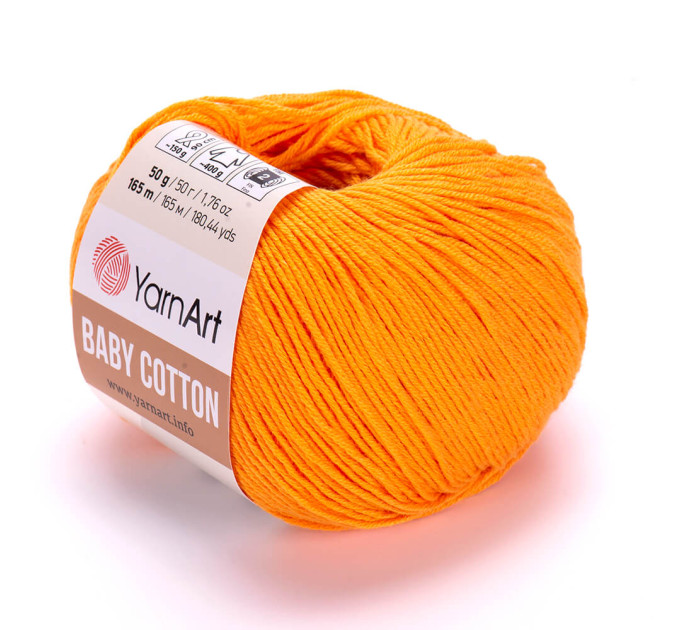 Пряжа YarnArt Baby Cotton | ЯрнАрт Бебі Коттон 425 абрикос