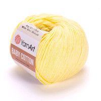 Пряжа YarnArt Baby Cotton | ЯрнАрт Бебі Коттон 431 світло-жовтий