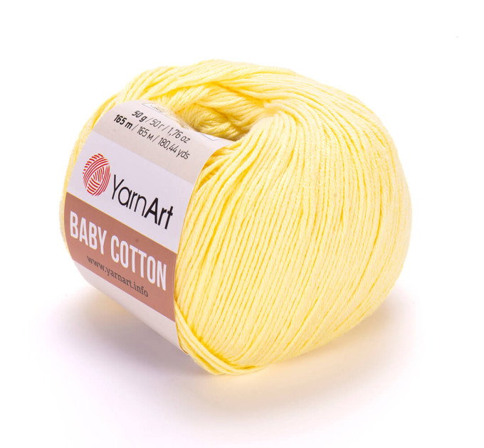 Пряжа YarnArt Baby Cotton | ЯрнАрт Бебі Коттон 431 світло-жовтий