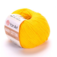Пряжа YarnArt Baby Cotton | ЯрнАрт Бебі Коттон 432 жовтий