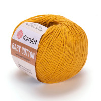 Пряжа YarnArt Baby Cotton | ЯрнАрт Бебі Коттон 433 гірчиця
