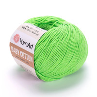 Пряжа YarnArt Baby Cotton | ЯрнАрт Бебі Коттон 438 яскравий салат