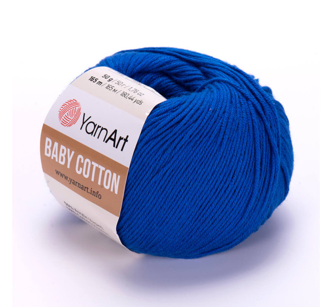 Пряжа YarnArt Baby Cotton | ЯрнАрт Бебі Коттон 456 електрик