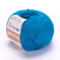 Пряжа YarnArt Baby Cotton | ЯрнАрт Бебі Коттон 458 ультрамарин