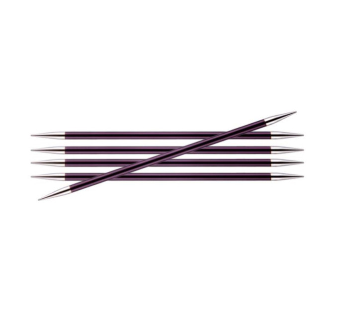 47043 Спиці шкарпеткові Zing KnitPro, 20 см, 6.00 мм